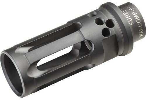 Surefire WARCOMP556Ctn1228 Flash Hider Black DLC Stainless Steel With 1/2"-28 tpi Threads 2.40" OAL & Closed Ti